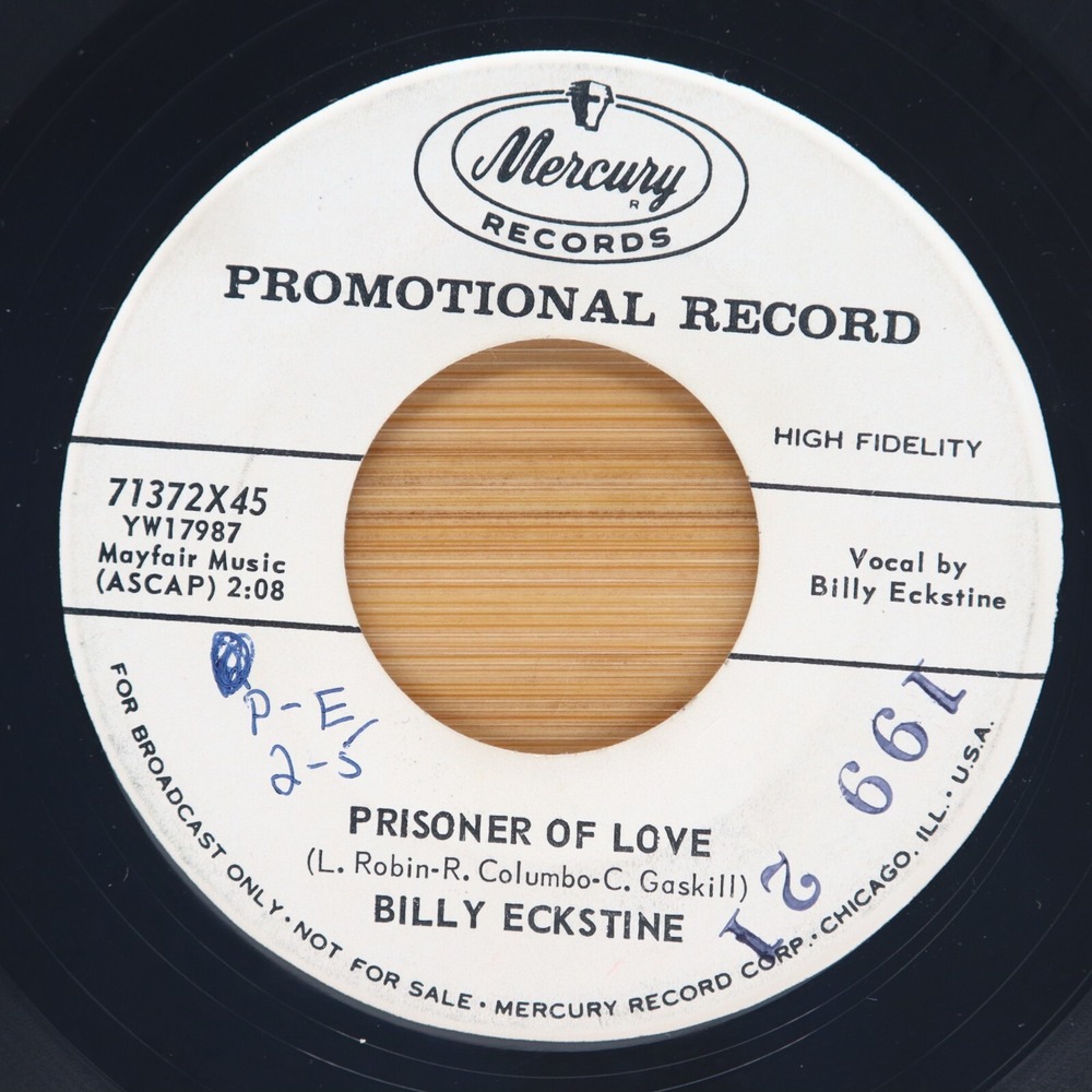BILLY ECKSTINE - PRISONER‎ OF LOVE / FUNNY - JAZZ SOUL FUNK 45 PROMO MERCURY